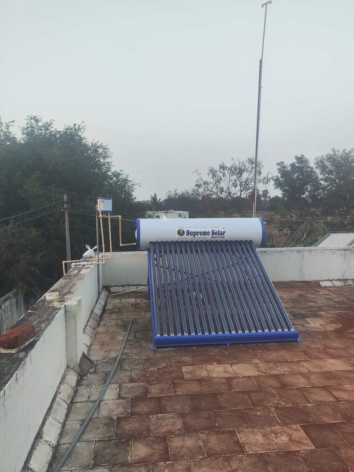 Supreme Solar 220 LPD Water Heater — Trichy