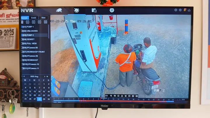 32-Ch IP CCTV — Fuel Station — Trichy