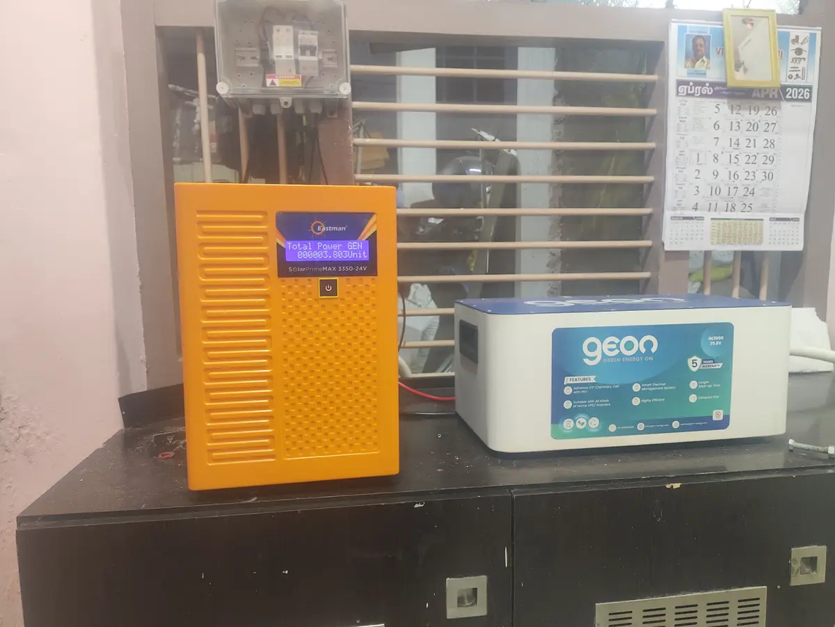 2 kW Off-Grid + Lithium — Sabhari — Sabhari, Trichy